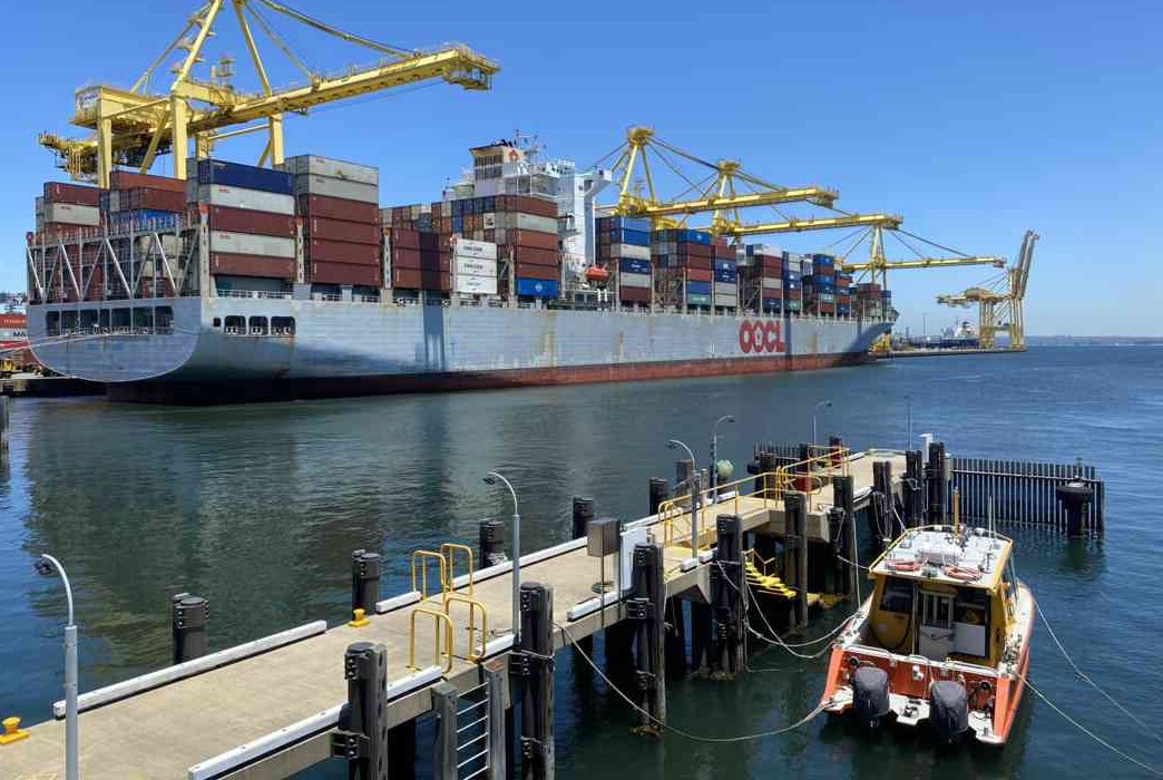 Port Authority vessel berthed at Port Botany