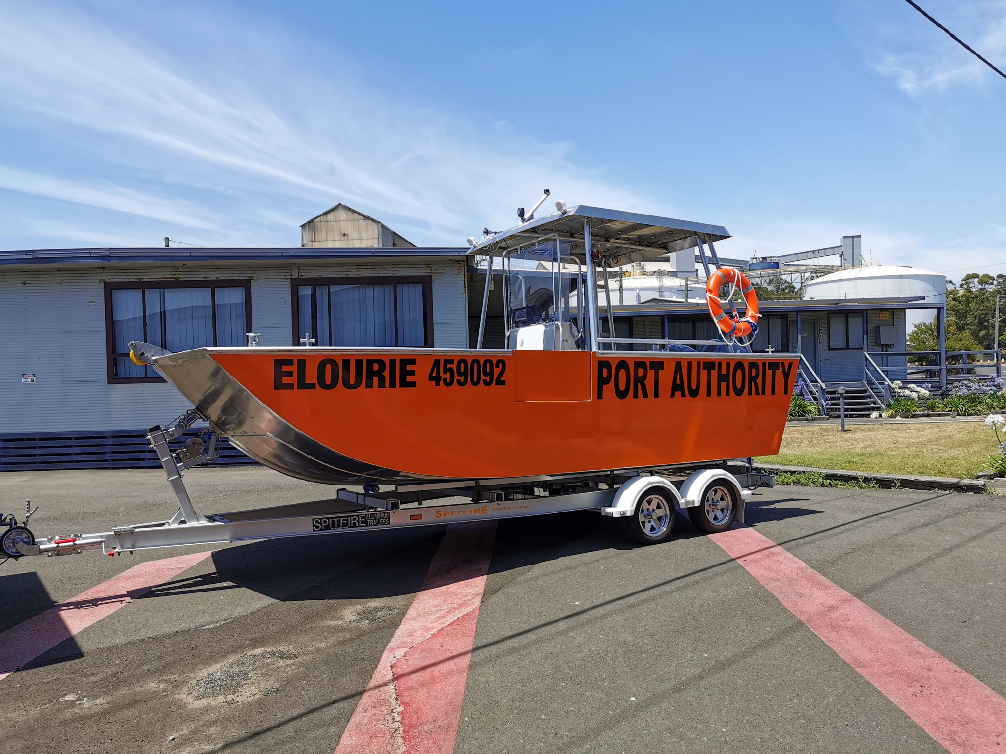 Launch of vessel Elourie in Port Kembla 