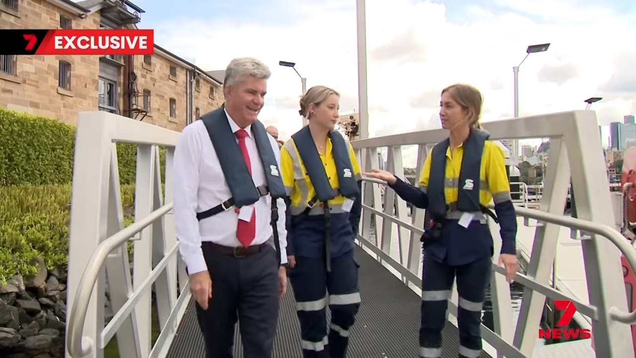 Steve WHan, Summer Crealy and Morgan Johnson at Port Authority of NSW