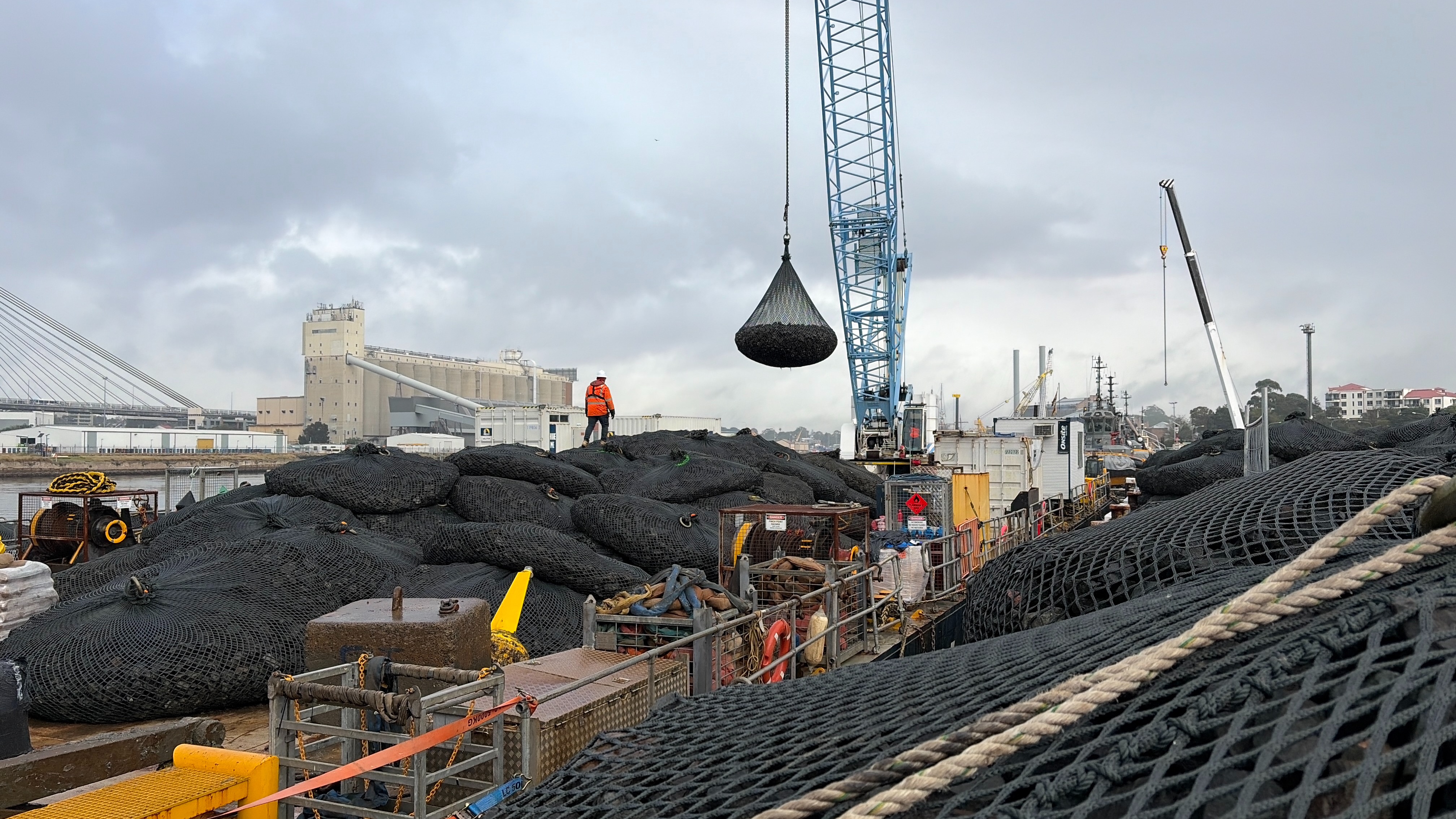 Rock bag at White Bay Cruise Terminal