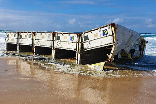 APL England: debris danger for mariners