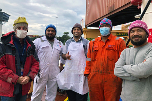 Australians get knitting to deliver some warmth to seafarers