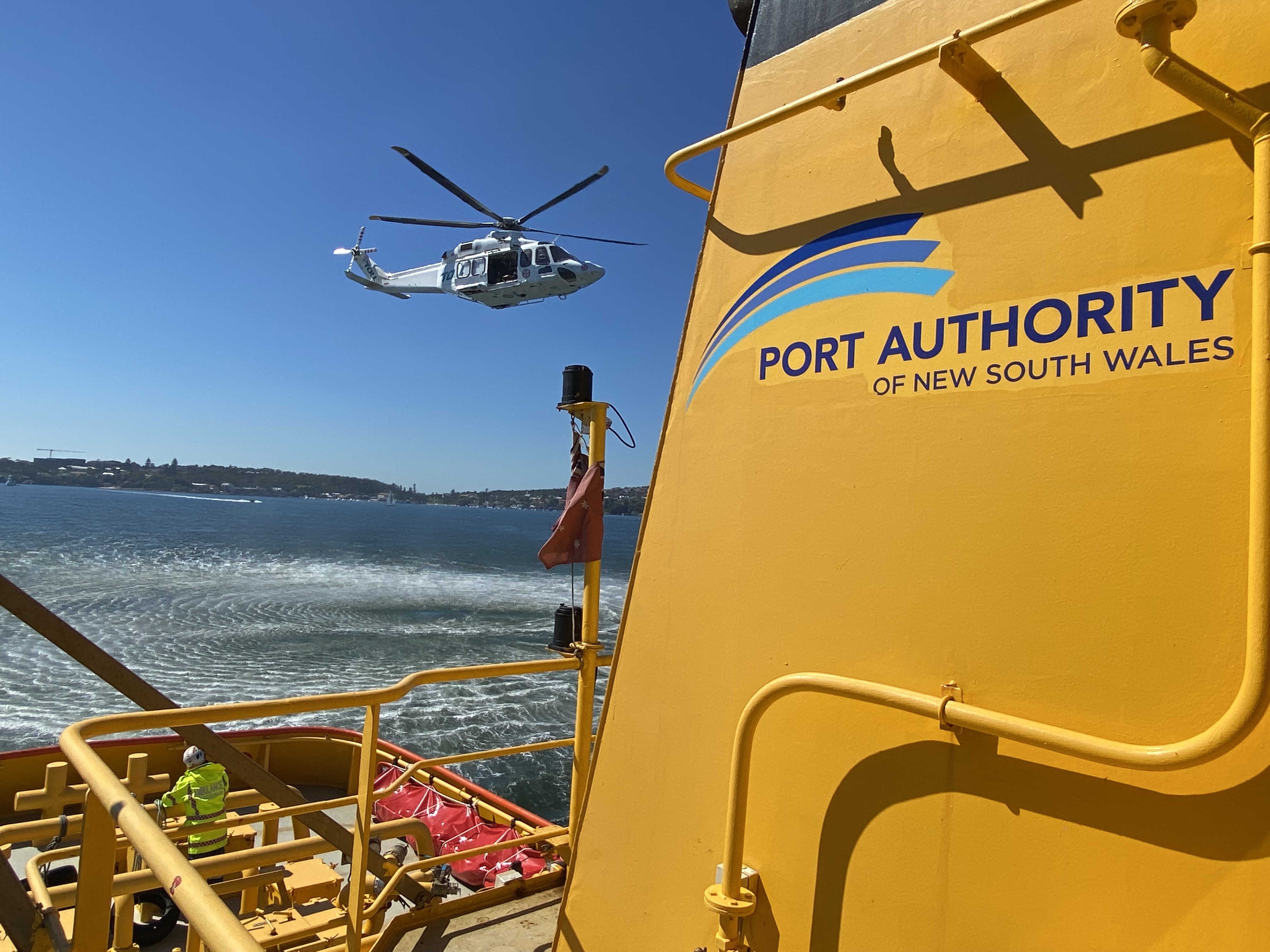 Air and sea rescue reaches new heights on Sydney Harbour