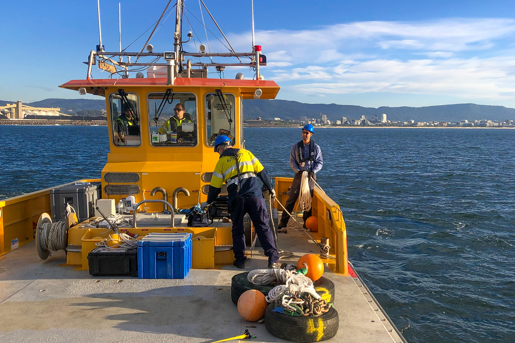 Seabed sensors increase safety for ships in Port Kembla