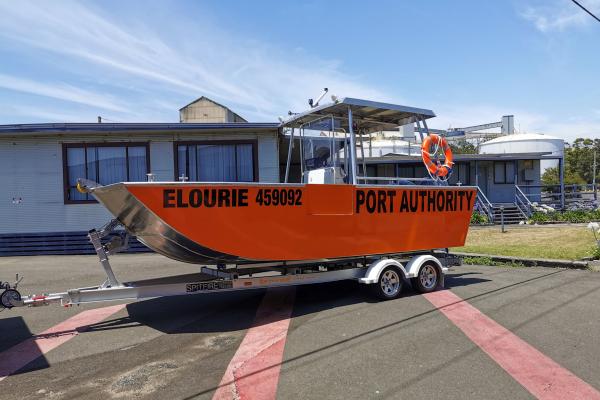 Launch of vessel Elourie in Port Kembla 