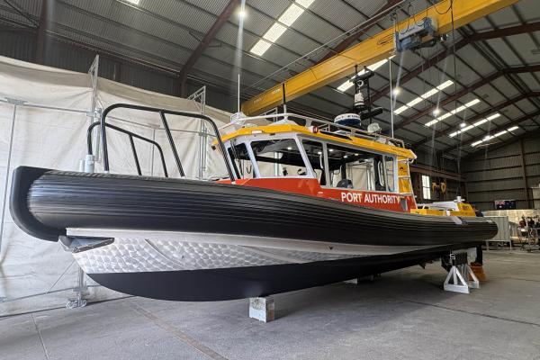 Response vessel sitting in warehouse while final touches are made