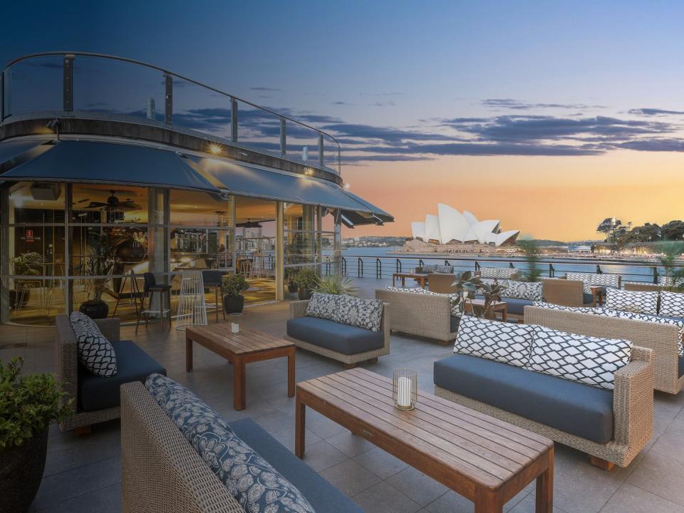 Cruise Bar upstairs at Overseas Passenger Terminal, Circular Quay, Sydney