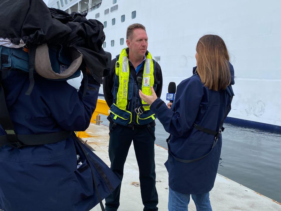 Marine Pilot Lindsay Cavanagh interviewed by media outlet