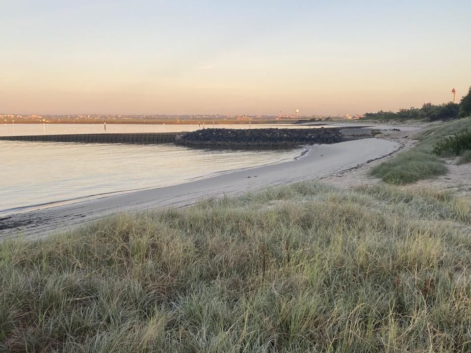 A beach at Port Botany at sunset