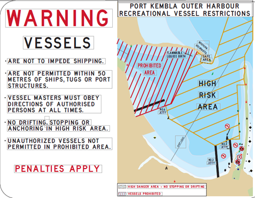 Notice about fishing vessels in Port Kembla