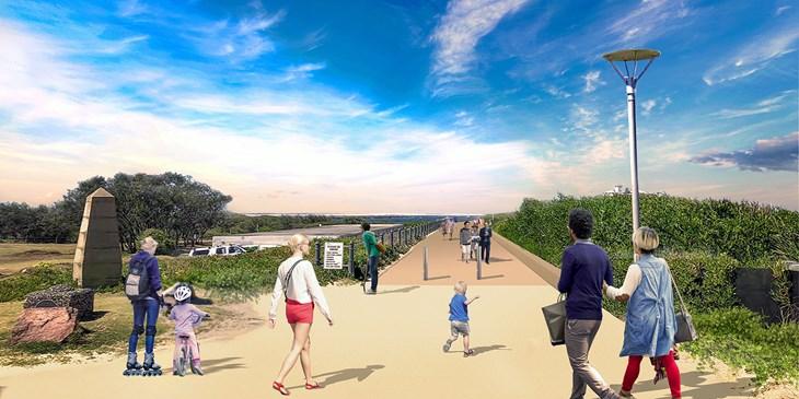 Concept art of the revitalised Macquarie Pier