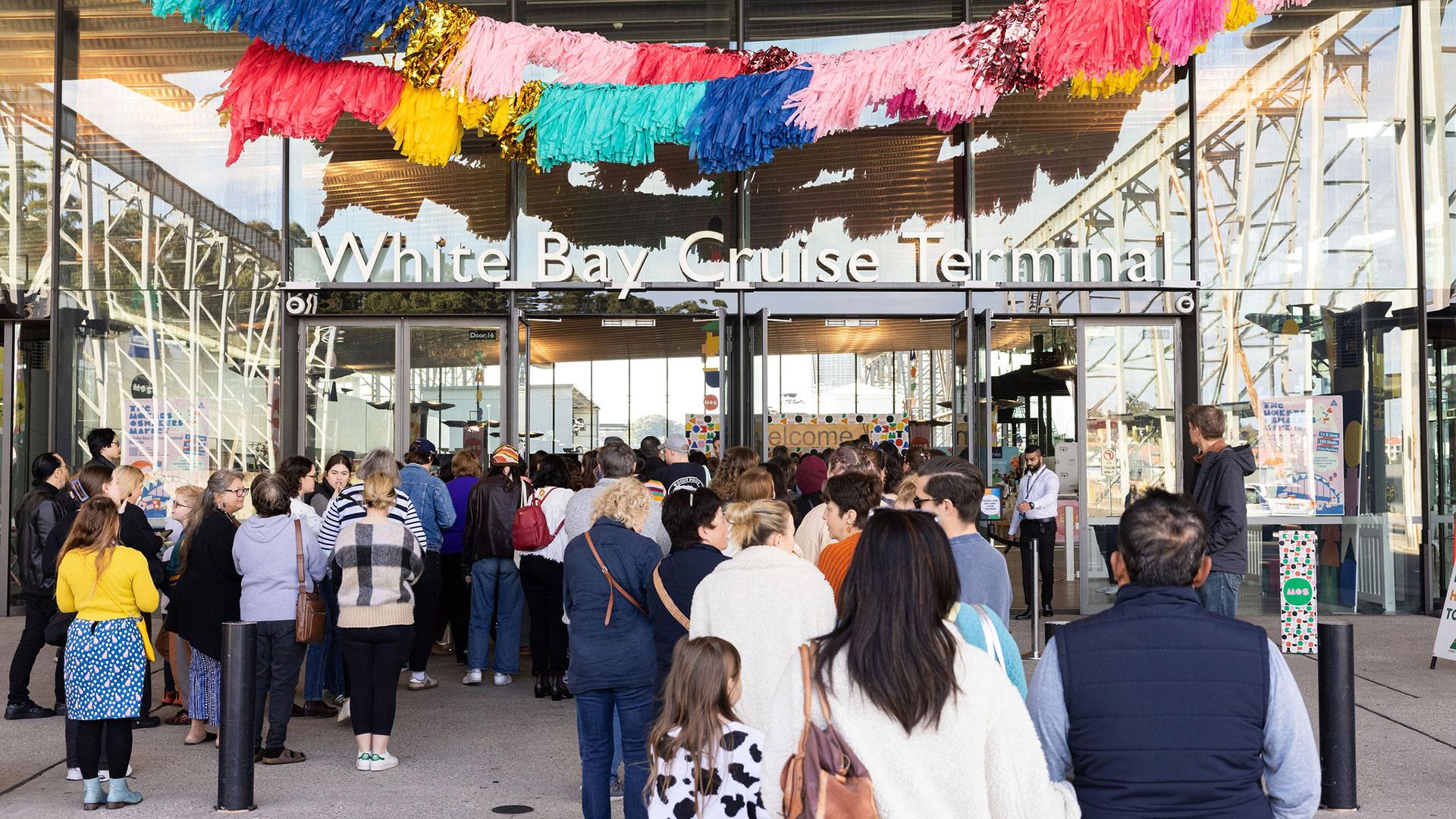 Entrance to Makers and Shakers Market at White Bay Cruise Terminal