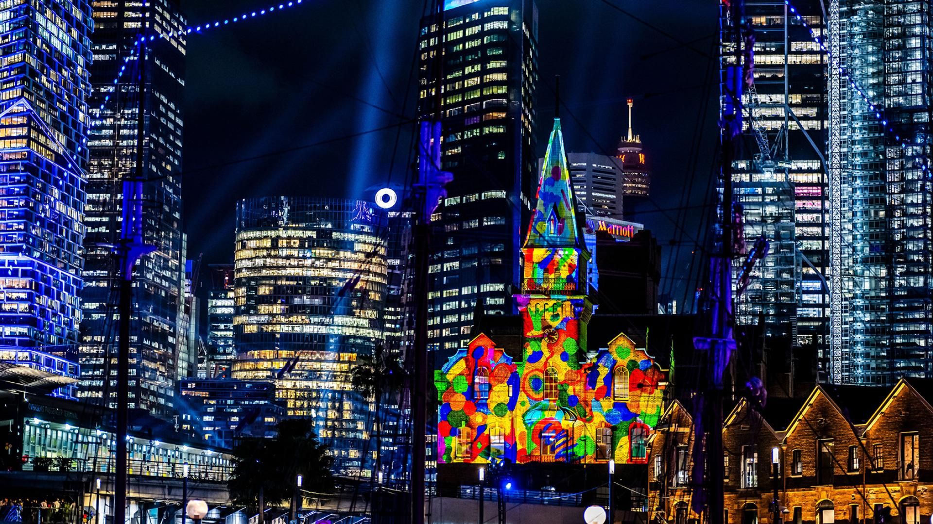 The ASN Clock Tower is transformed into a canvas for us all with this interactive and community-made projection. Featuring your contributions along with submissions from our 2025 Charity Partner, the Sydney Children’s Hospitals Foundation. Artist - Mr Beam